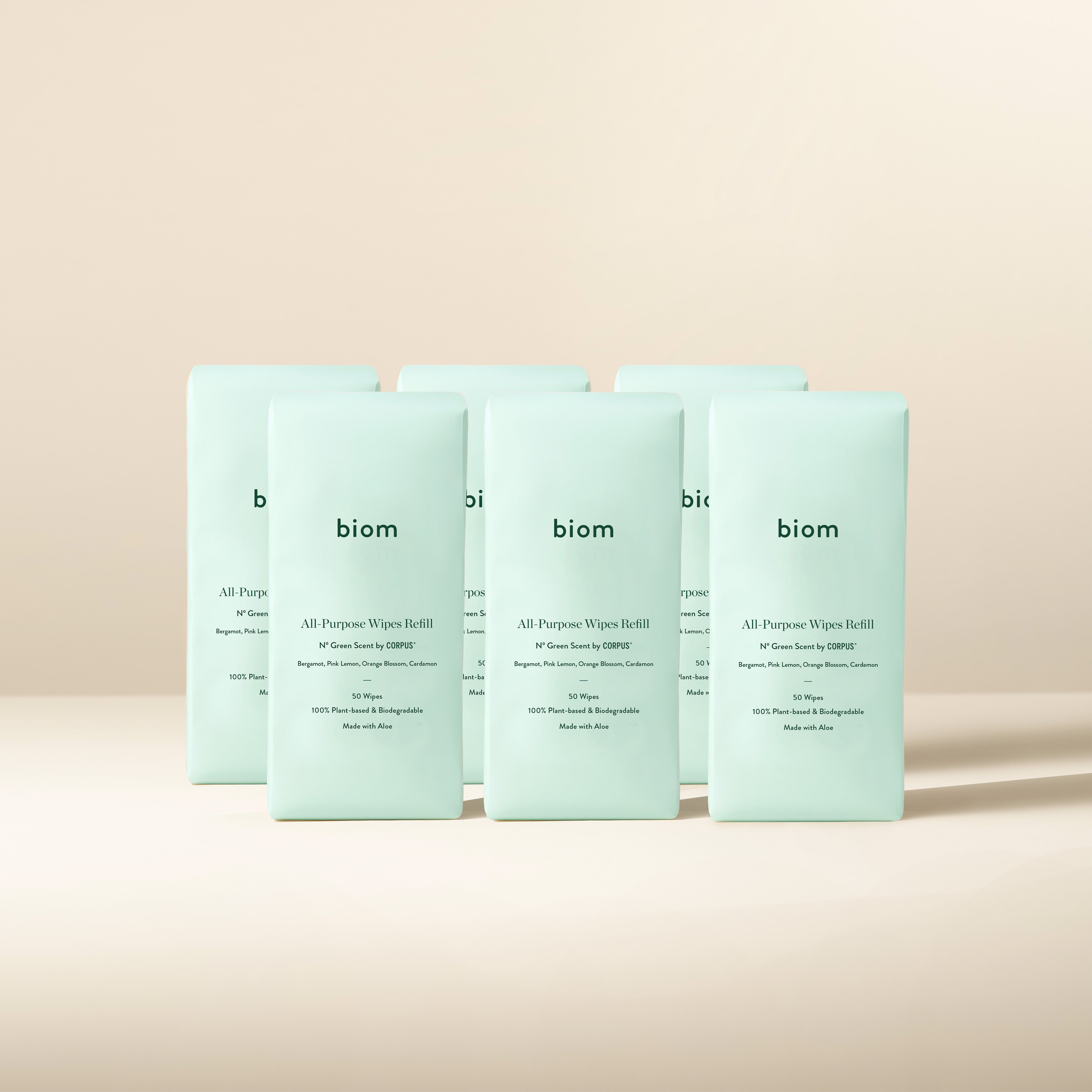 biom x CORPUS® All-Purpose Wipes - Nº Green Scent