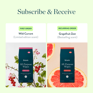 Biom Wild Currant All Purpose Wipes 
