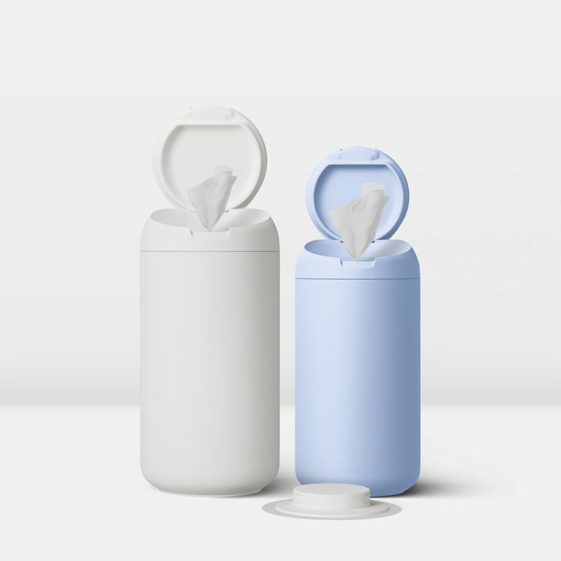 White & Periwinkle