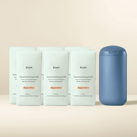 Hand Sanitizing Wipes Starter Kit - Biom Home™ Dispenser (presentation)